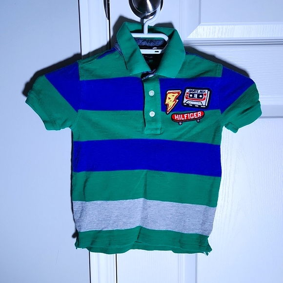 TOMMY HILFIGER Boys' Polo Size XS (4/5) - Picture 2 of 5